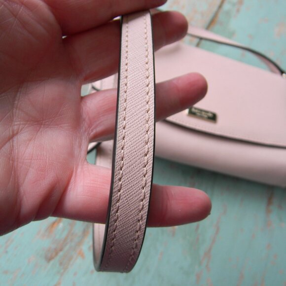Kate Spade Laurel Way ADDISON Crossbody/INNER WALLET SAFFIANO LEATHER PINK - Picture 2 of 8
